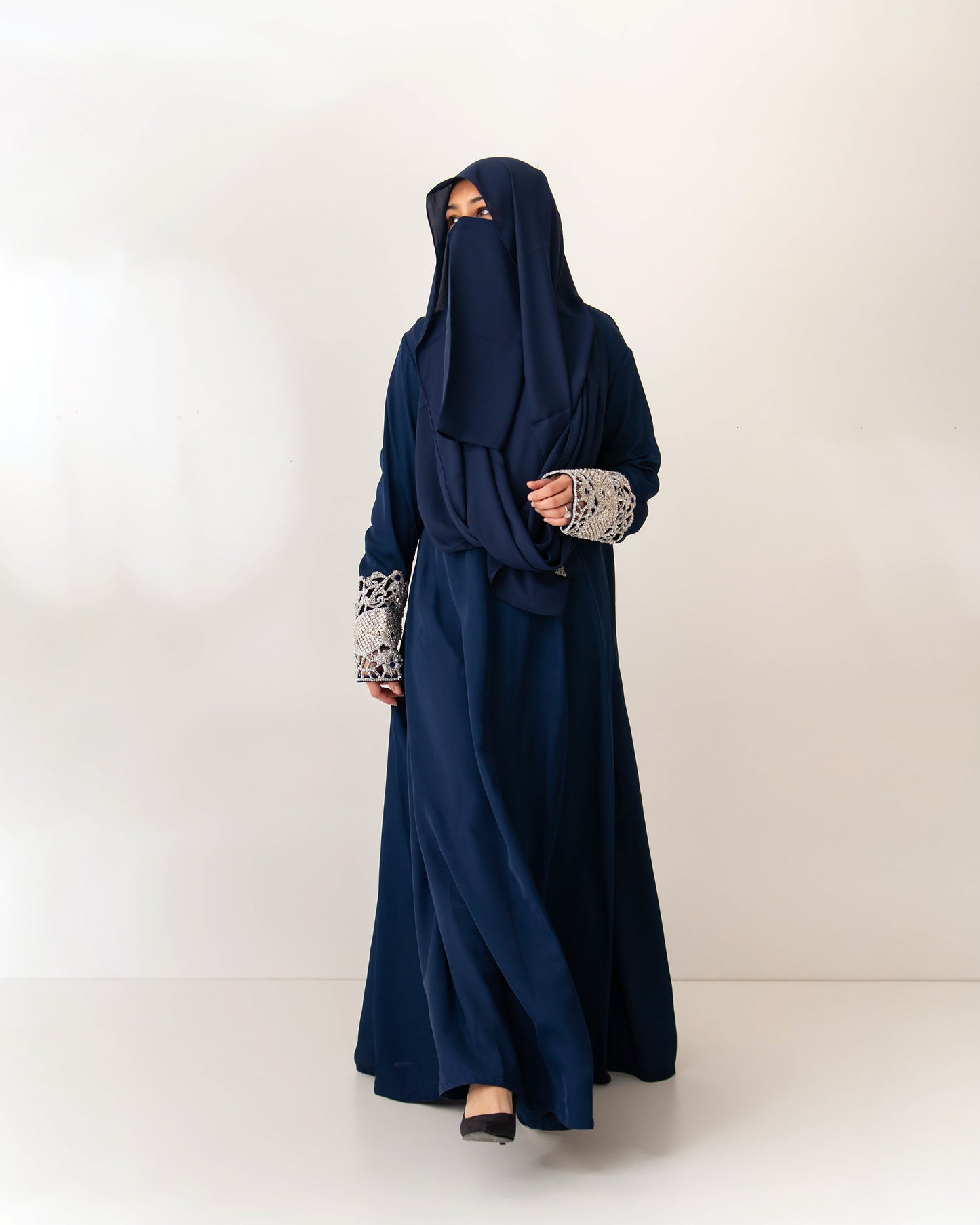 Custom Dyed Hijab & Naqab Set