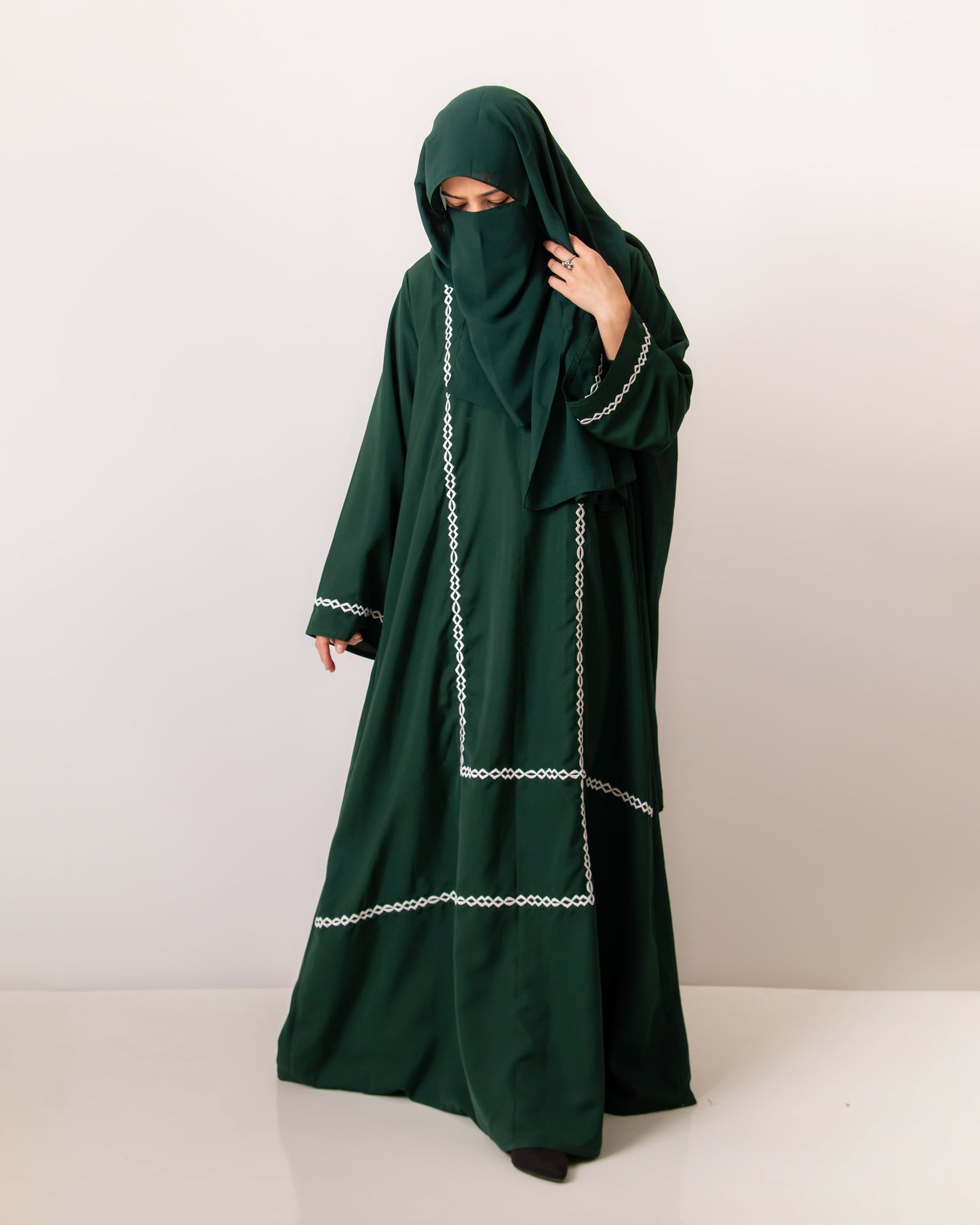 Custom Dyed Hijab & Naqab Set