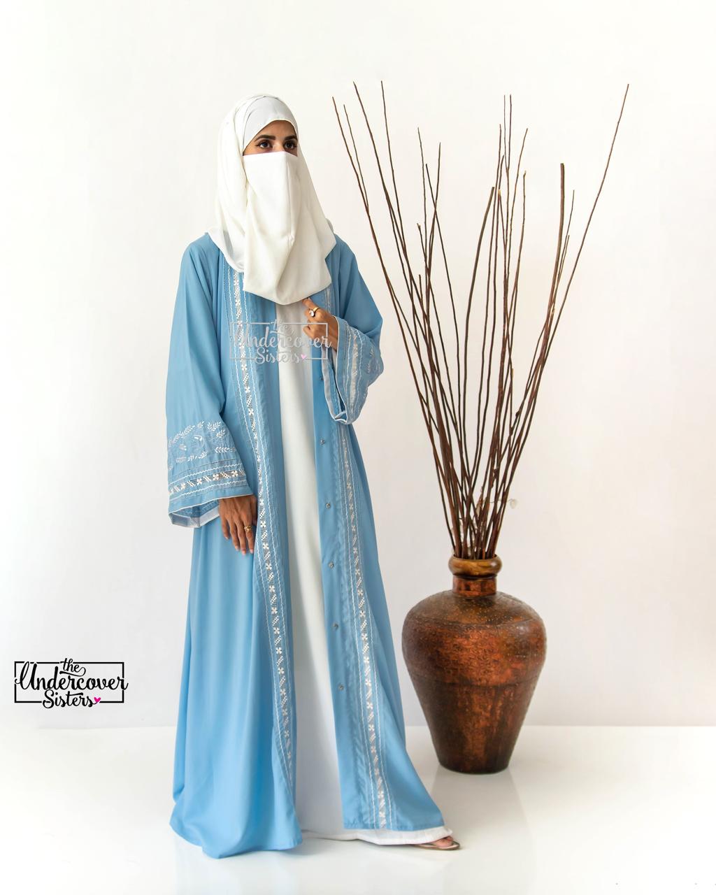 Taarkashi Embroidered Abaya