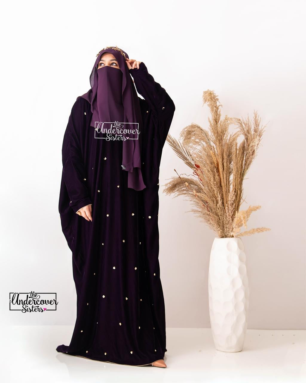 Sequins Velvet Kaftan- Readymade