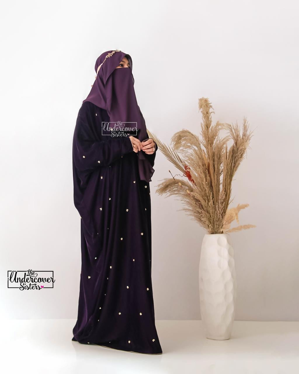Sequins Velvet Kaftan- Readymade