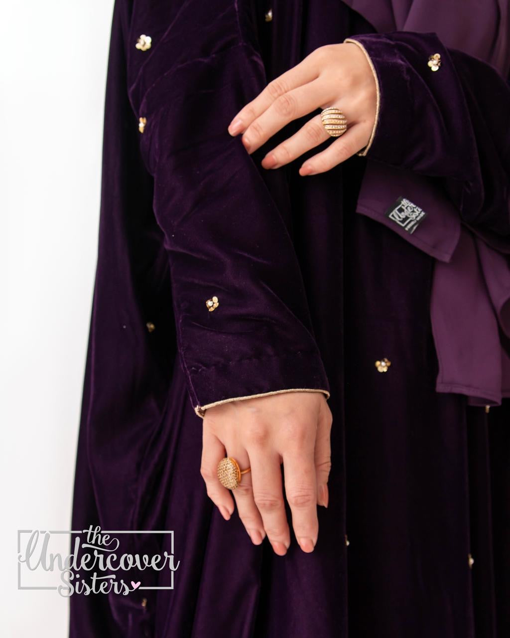 Sequins Velvet Kaftan- Readymade
