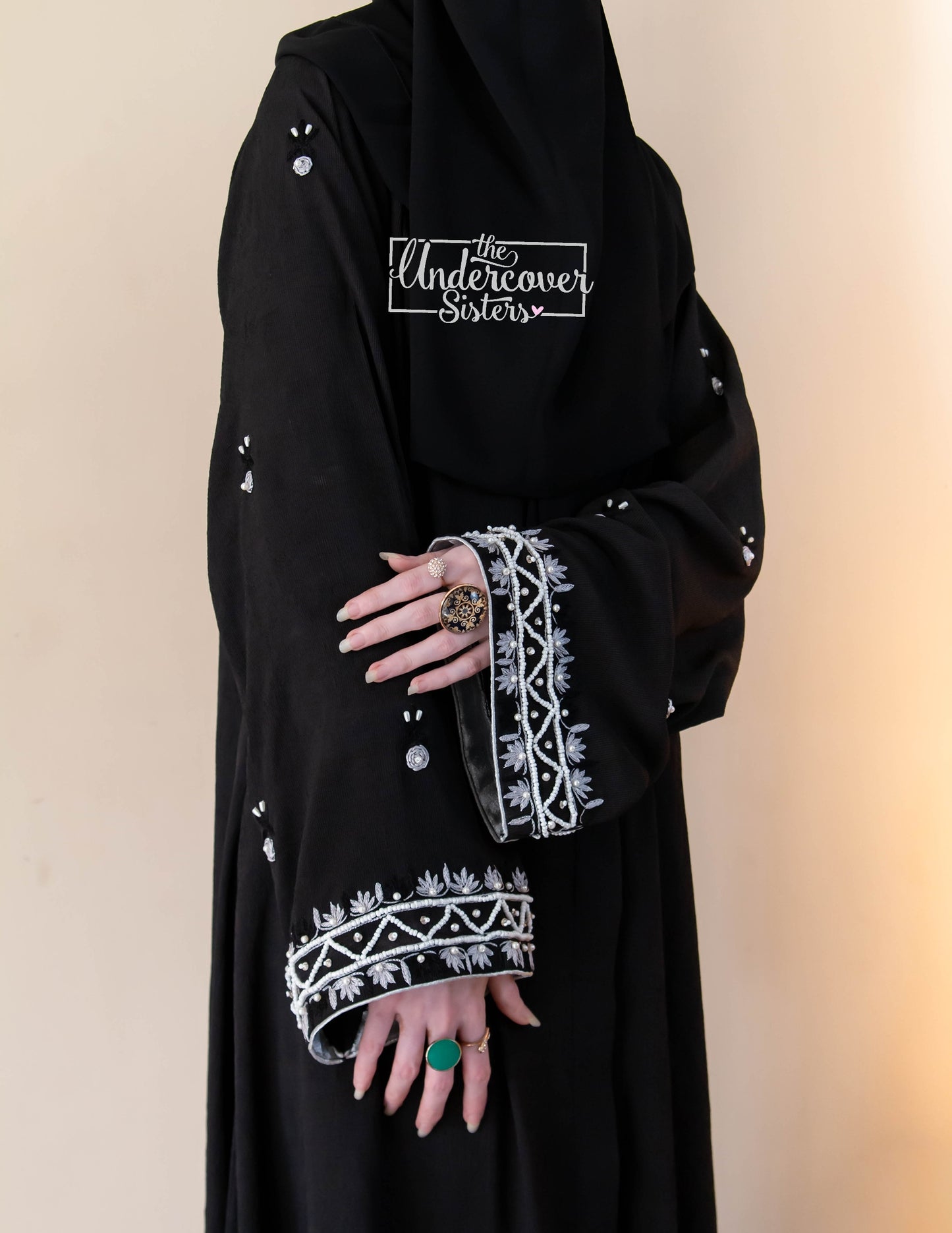 Traditional Hand- Embroidered Abaya
