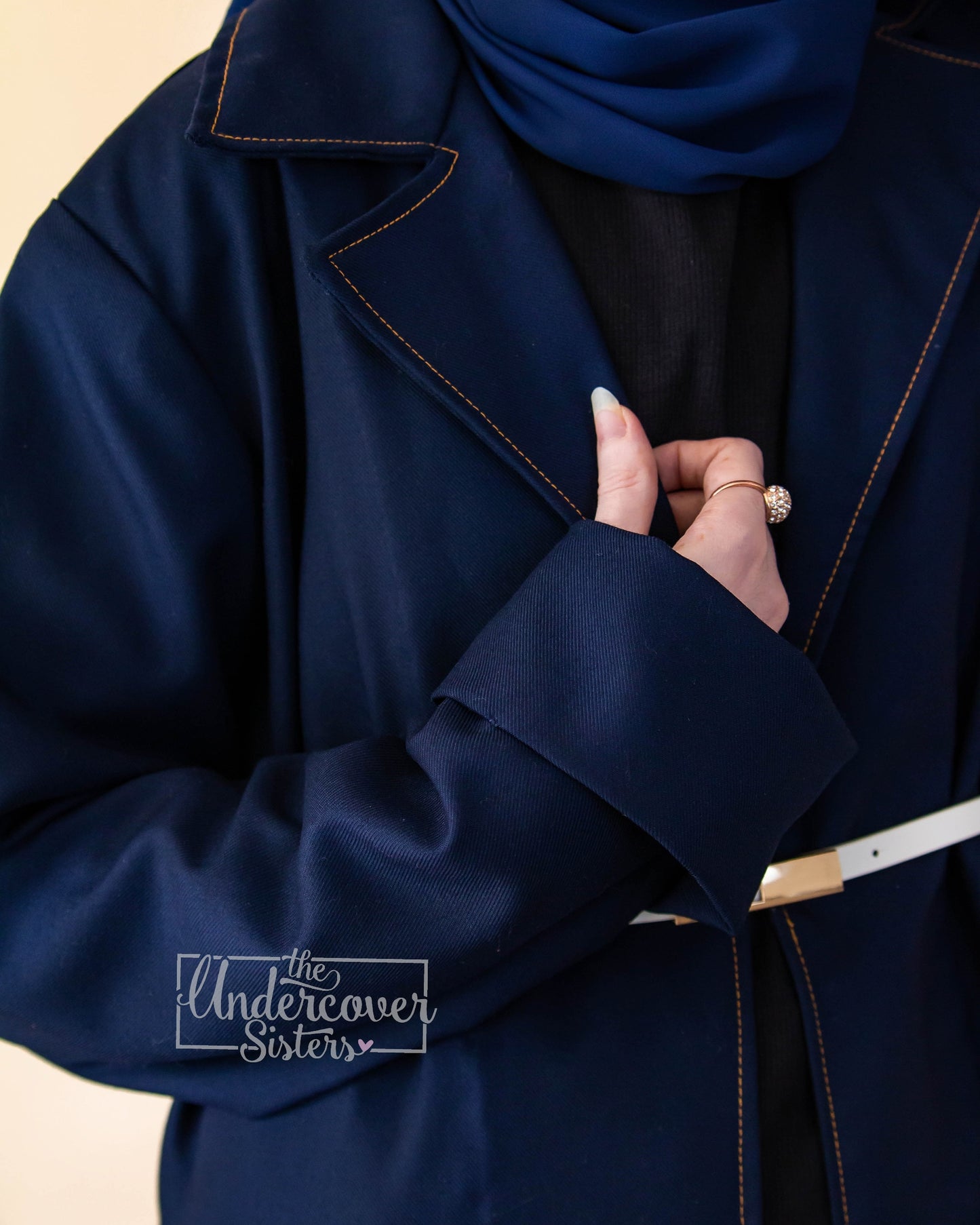 Navy Lapel Coat