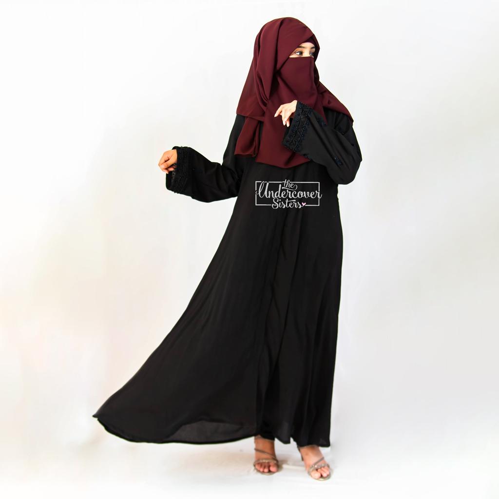 Traditional Hand- Embroidered Abaya