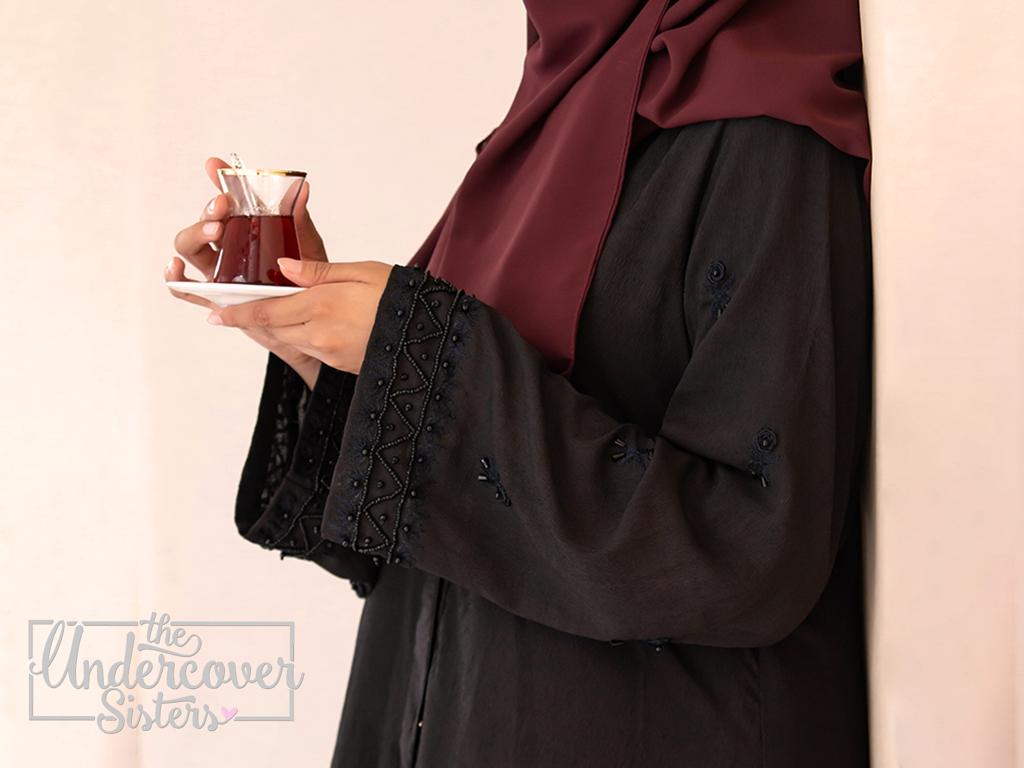 Traditional Hand- Embroidered Abaya