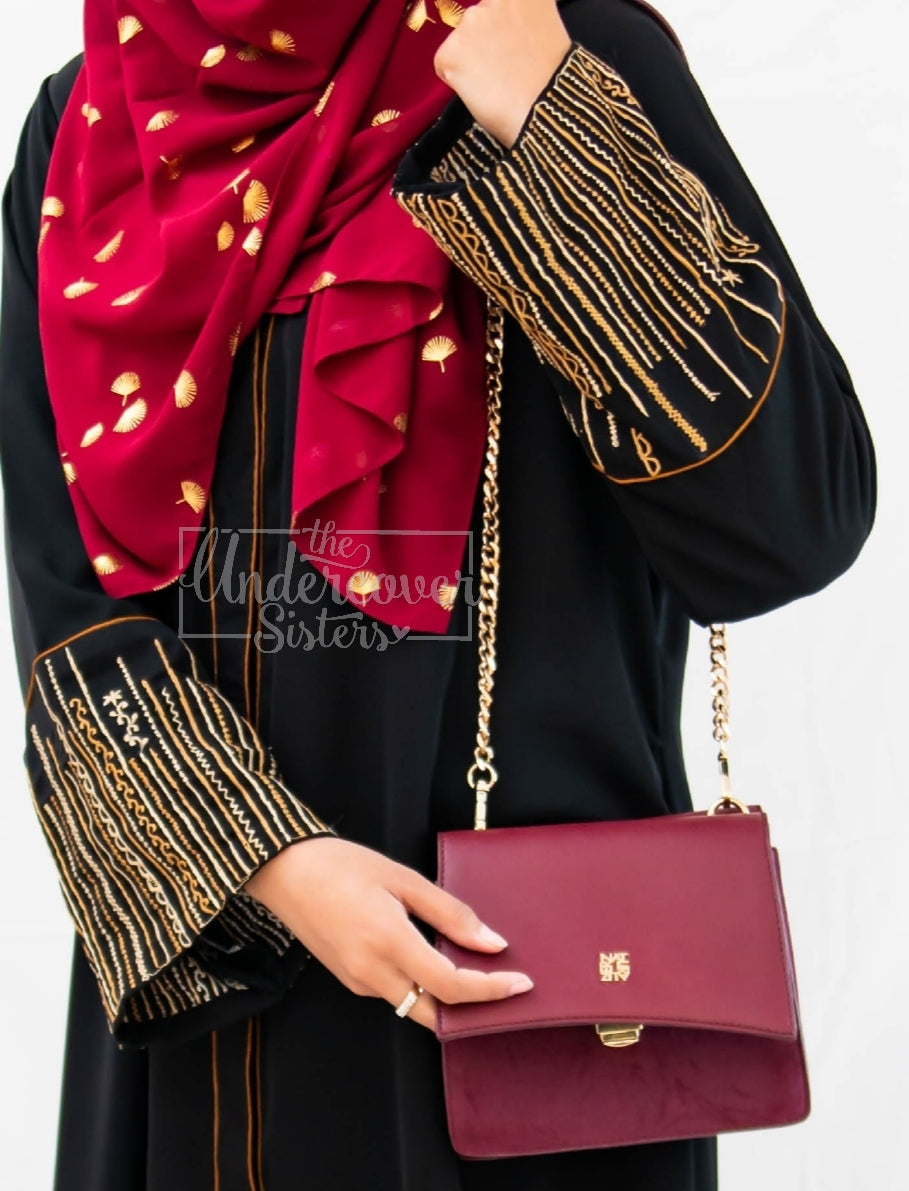 Embroidered Sleeves Abaya