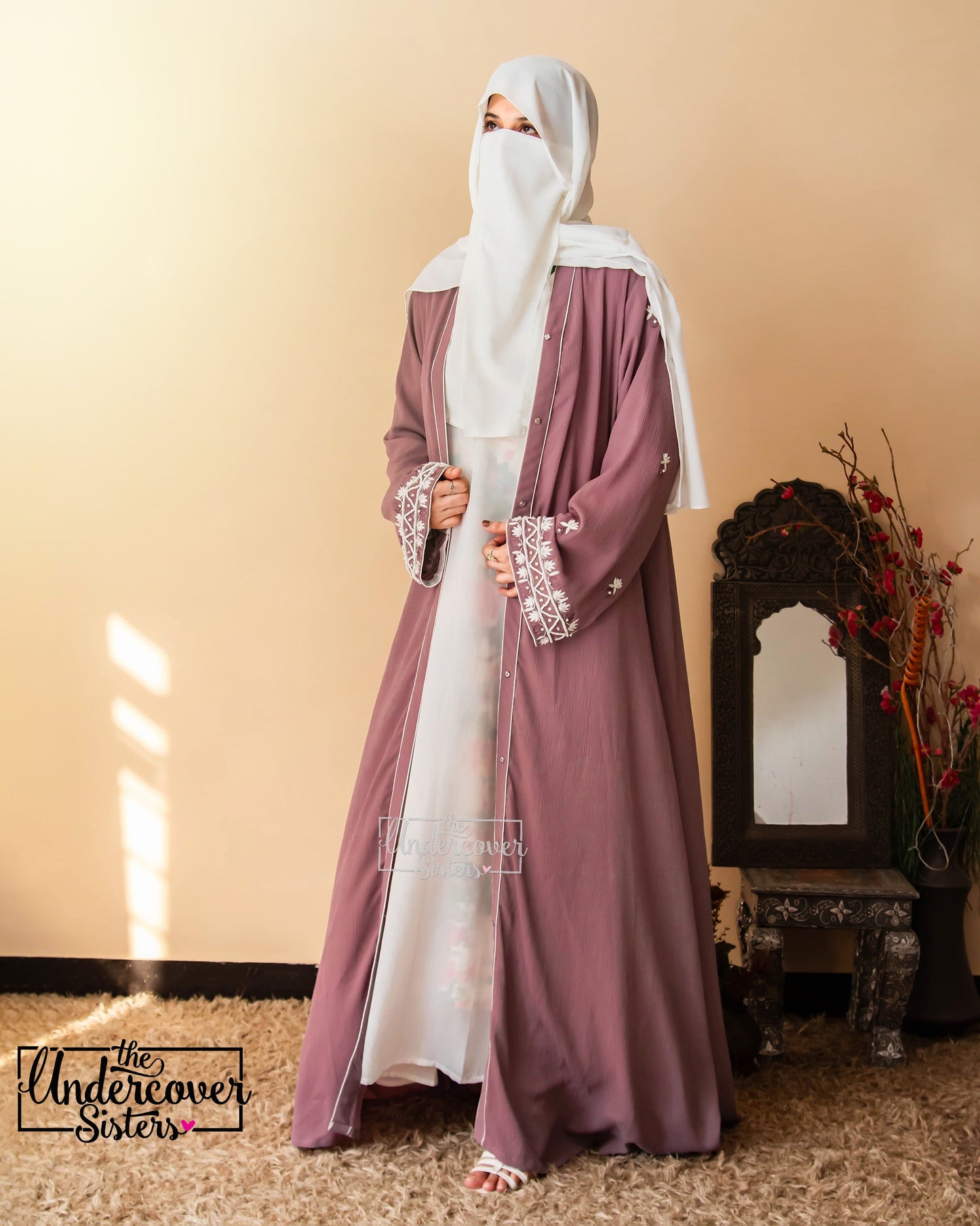 Traditional Hand- Embroidered Abaya