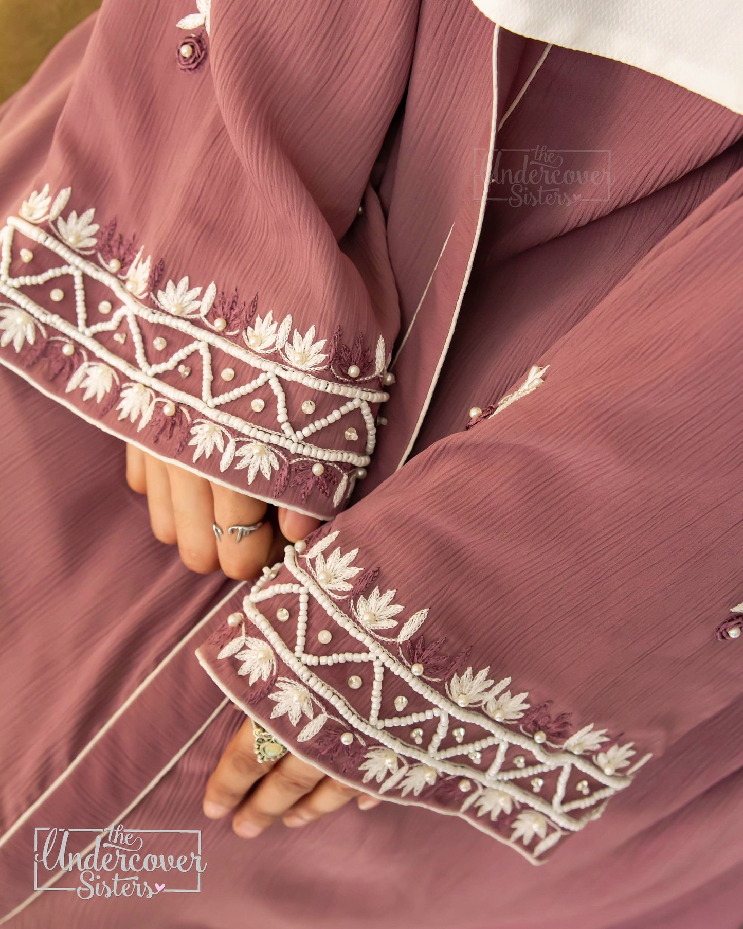 Traditional Hand- Embroidered Abaya