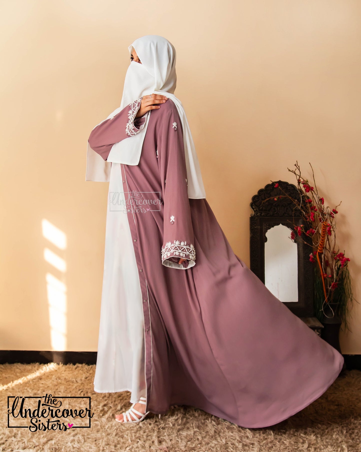 Traditional Hand- Embroidered Abaya
