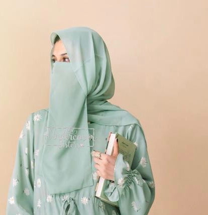 Hijab & Naqab Set-Mint
