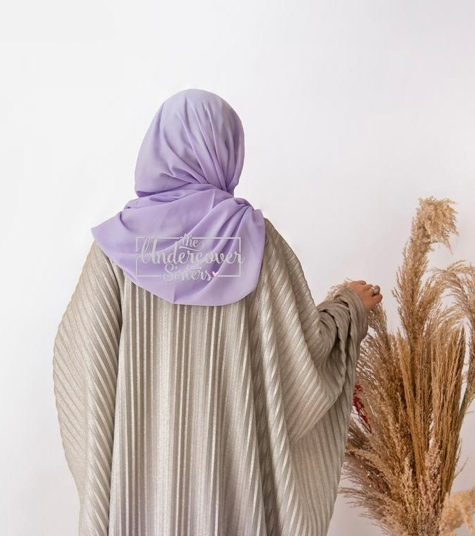 Hijab & Naqab Set-Lilac