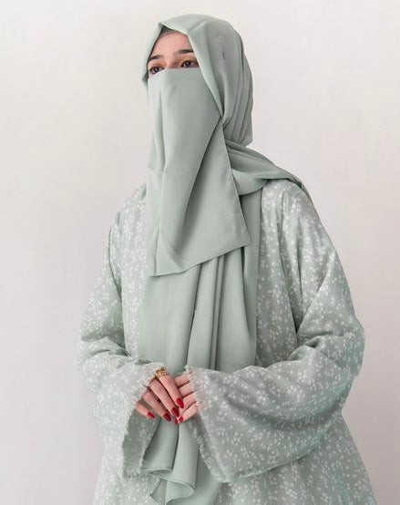 Hijab & Naqab Set-Mint