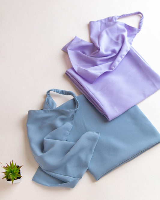 Hijab & Naqab Set-Lilac