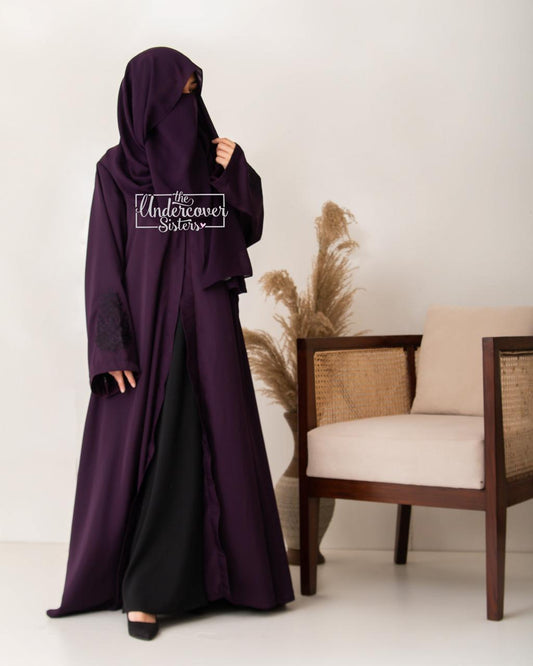 Hijab & Naqab Set-Purple