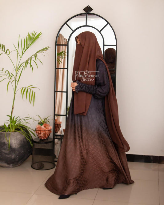 Hijab & Naqab Set - Brown
