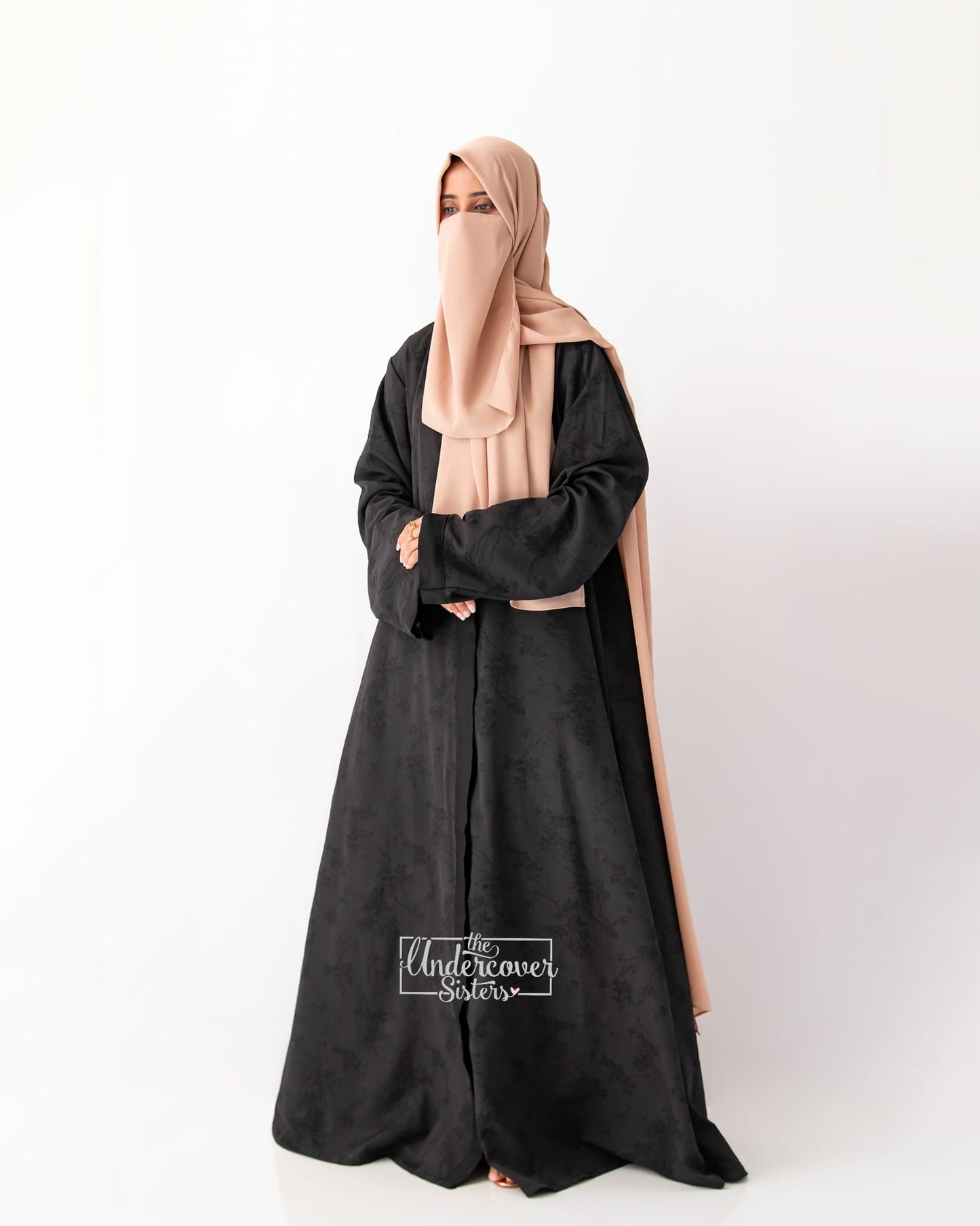 Hijab & Naqab Set-Dusty Pink