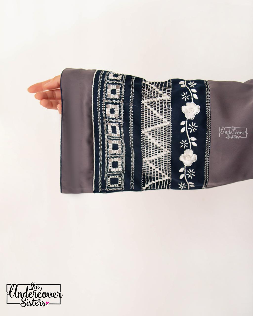 Taarkashi Sleeves Abaya