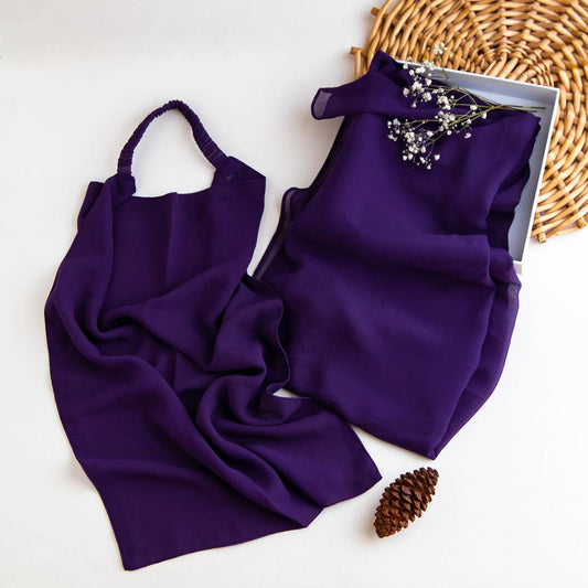Hijab & Naqab Set-Purple
