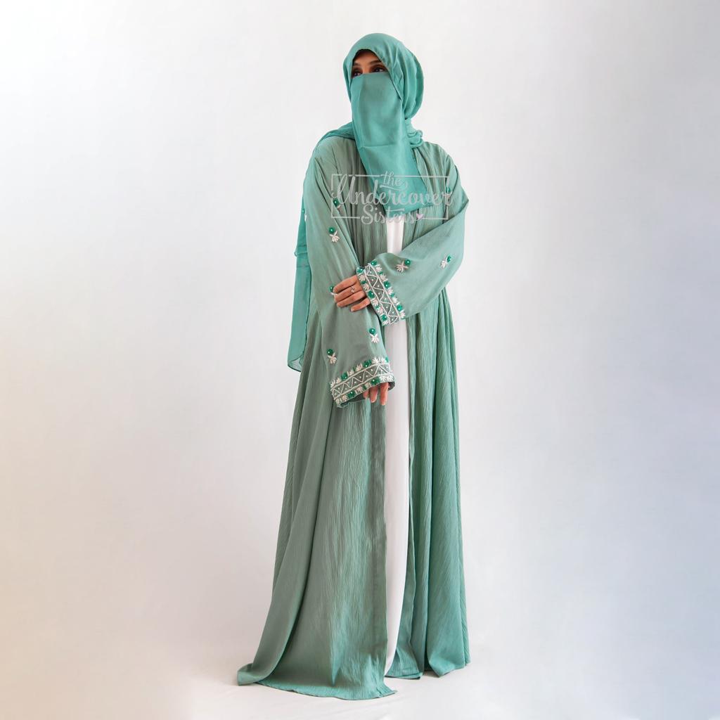 Traditional Hand- Embroidered Abaya