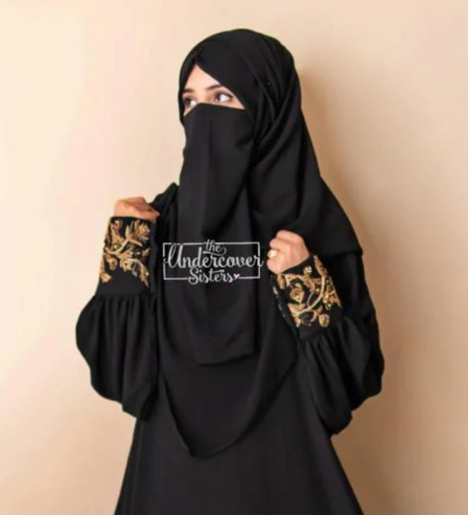 Hijab & Naqab Set-Black