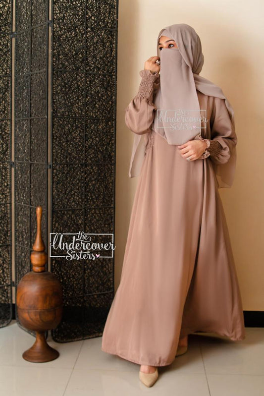 Smocked Waist-Plain Nida