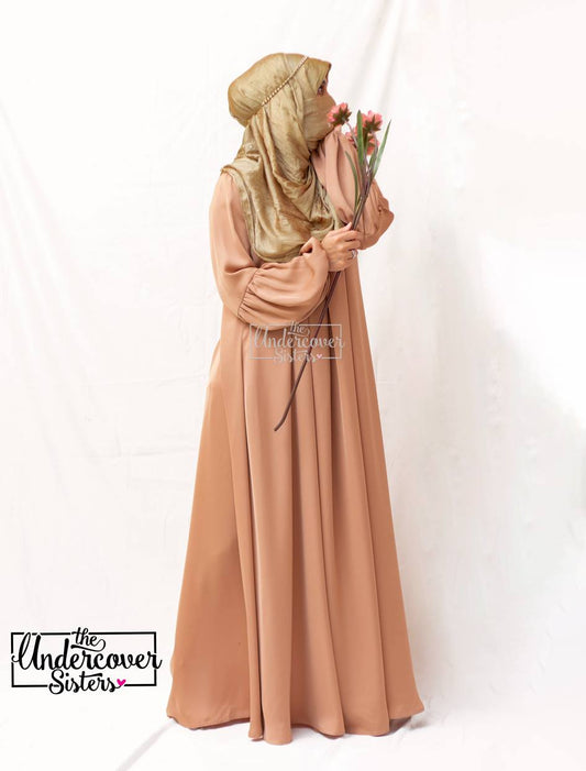 Boxed Pleat Gown