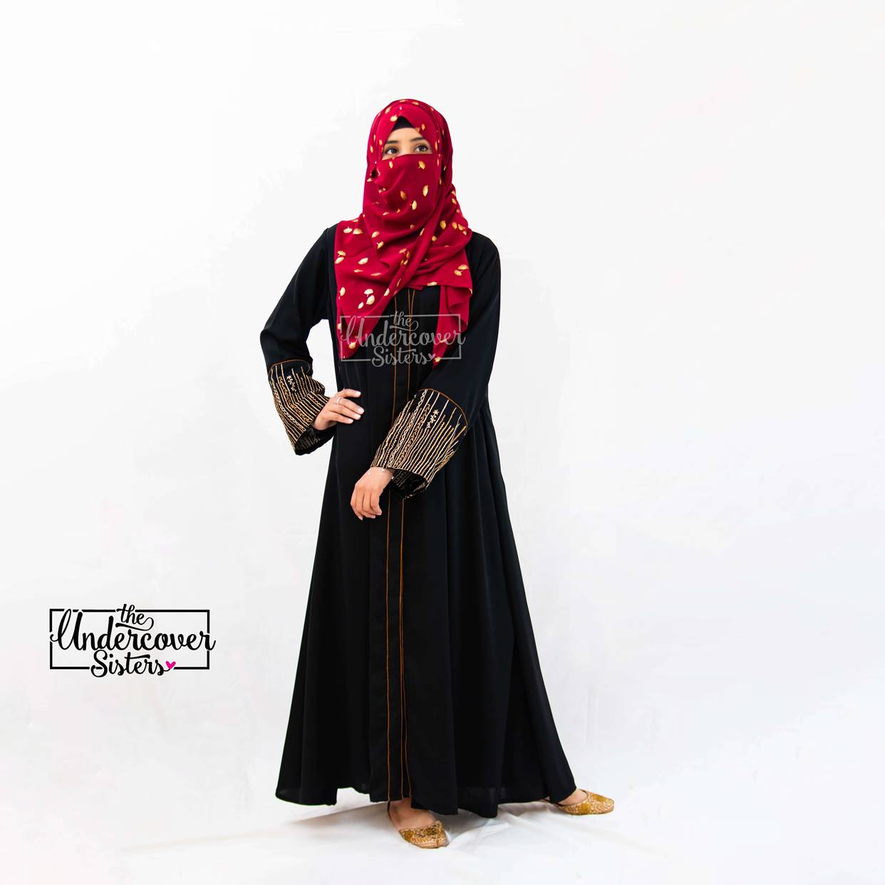 Embroidered Sleeves Abaya